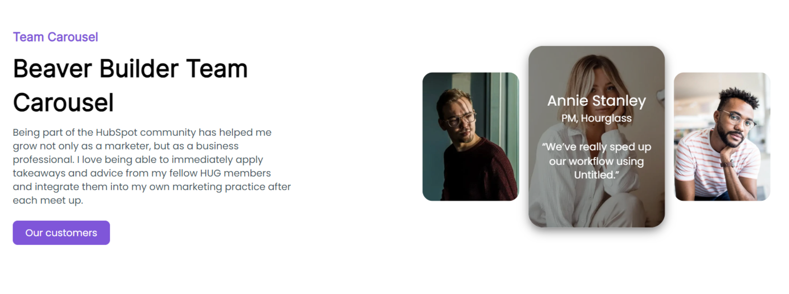 Two Column Carousel With Content