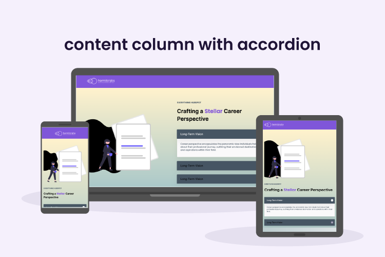 Content Column With Accordion