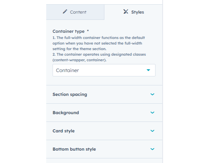 Multipal Customization Style Options