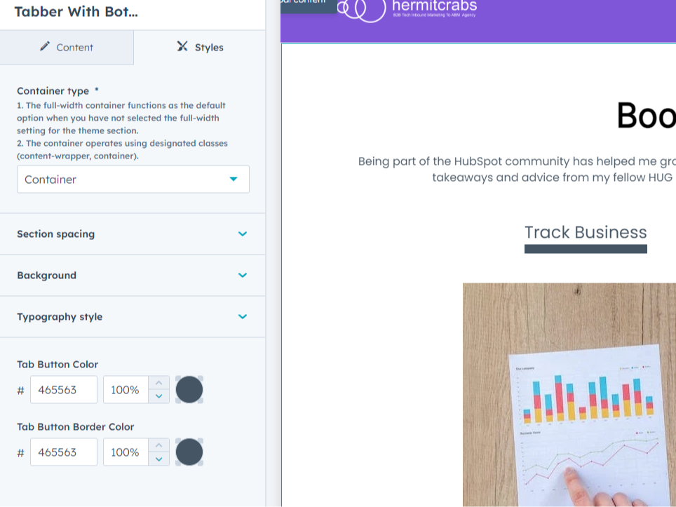 Multipal Customization Style Options