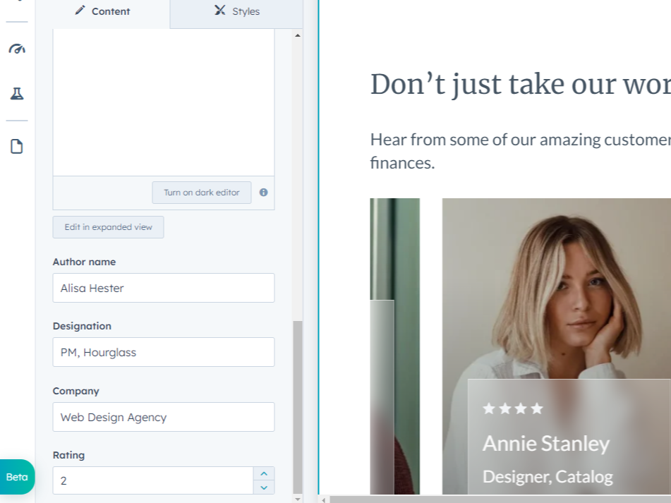 Multipal Customization Options