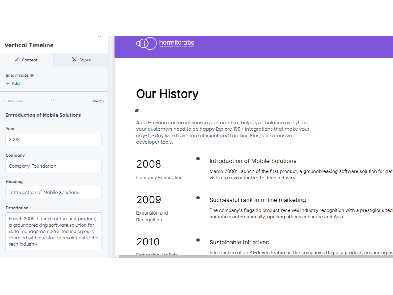 Add as many items as you'd like!